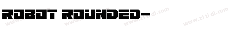 robot rounded字体转换